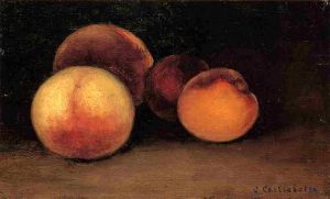 Peaches, Nectarines and Apricots -   Gustave Caillebotte Oil Painting