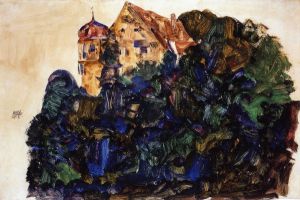 Deuring Castle, Bregenz -   Egon Schiele Oil Painting