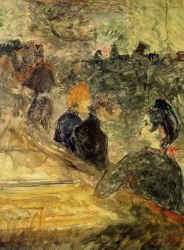 A Ball at the Moulin de la Galette - Henri De Toulouse-Lautrec Oil Painting