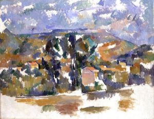 Mont Sainte-Victoire Seen from Les Lauves II - Paul Cezanne Oil Painting