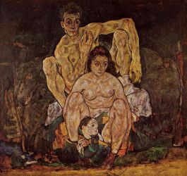 The Family -   Egon Schiele oil painting