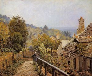 Sentier de la Mi-Cote, Louveciennes - Alfred Sisley Oil Painting