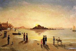 Sunset at Sainnt Malo - Conrad Wise Chapman Oil Painting