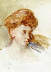 Head of a Young Woman - Oil Painting Reproduction On Canvas