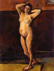 Nude Woman Standing -  Paul Cezanne oil painting