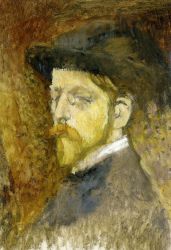 Self Portrait II - Georges Lemmen Oil Painting