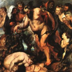 Drunken Silenus - Peter Paul Rubens Oil Painting