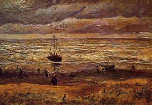 The Beach at Scheveningen -  Vincent Van Gogh Oil Painting