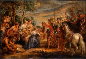 The Meeting of David and Abigail -   Peter Paul Rubens oil painting