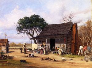 Cabin Scene IV -  William Aiken Walker  Oil Painting