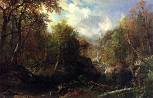 The Emerald Pool -  Albert Bierstadt Oil Painting