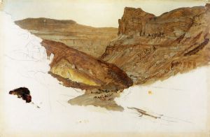 Mountain Stream, Yemen Valley, Palestine - Frederic Edwin Church Oil Painting
