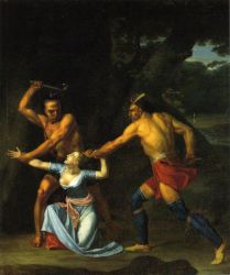 The Death of Jane McCrea -John Vanderlyn Oil Painting