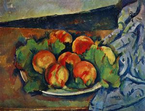 Dish of Peaches -   Paul Cezanne Oil Painting