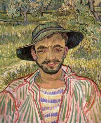 Portrait of a Young Peasant -  Vincent Van Gogh Oil Painting