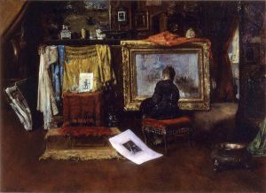 The Inner Studio, Tenth Street -  William Merritt Chase Oil Painting