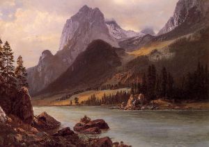 Rocky Mountain II -  Albert Bierstadt Oil Painting