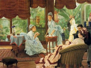 In the Conservatory - Oil Painting Reproduction On Canvas
