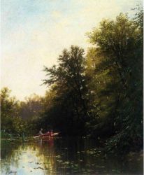 On the Mill Stream - Alfred Thompson Bricher Oil Painting