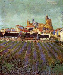 View of Saintes-Maries - Vincent Van Gogh Oil Painting