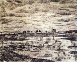 A Marsh - Vincent Van Gogh Oil Painting