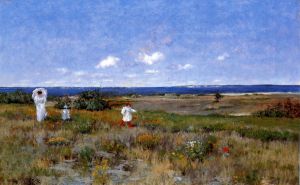 Near the Beach, Shinnecock -  William Merritt Chase Oil Painting