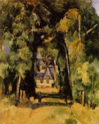 The Alley at Chantilly II - Paul Cezanne Oil Painting