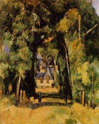 The Alley at Chantilly II -   Paul Cezanne Oil Painting