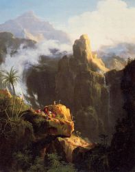 Landscape Composition: St. John in the Wilderness - Thomas Cole Oil Painting