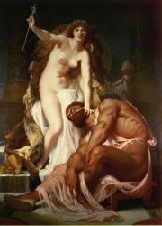 Hercules at the Feet of Omphale - Gustave Boulanger Oil Painting