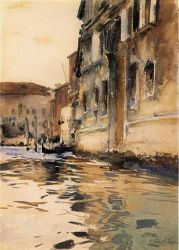 Venetian Canal, Palazzo Corner - Oil Painting Reproduction On Canvas