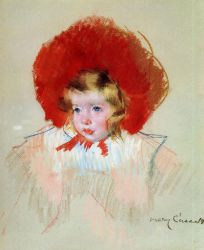 Child with Red Hat - Mary Cassatt Oil Painting