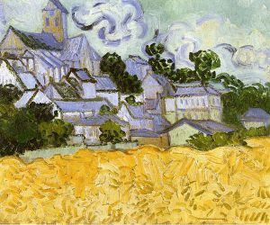 View of Auvers with Church - Vincent Van Gogh Oil Painting