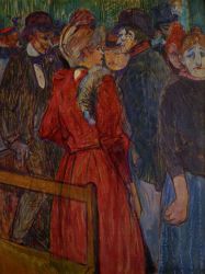 At the Moulin de la Galette - Henri De Toulouse-Lautrec oil painting