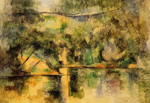 Reflections in the Water -  Paul Cezanne Oil Painting