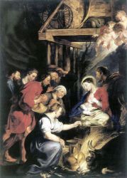 Adoration of the Shepherds 3 -  Peter Paul Rubens oil painting