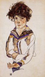 Portrait of a Boy -   Egon Schiele Oil Painting