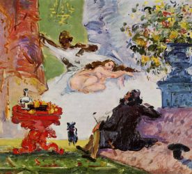 A Modern Olympia -   Paul Cezanne Oil Painting