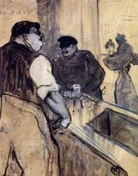 The Bartender -  Henri De Toulouse-Lautrec Oil Painting