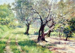 The Olive Grove -  William Merritt Chase Oil Painting