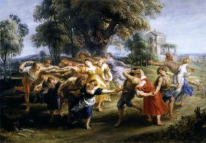 Dance of Italian Villagers -  Peter Paul Rubens oil painting