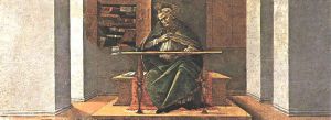 St Augustine in His Cell (San Marco Altarpiece) - Sandro Botticelli oil painting