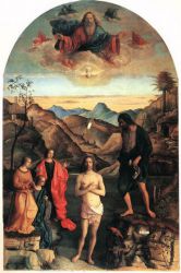 Baptism of Christ - Giovanni Bellini Oil Painting