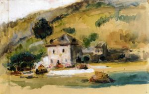 Near Aix-en-Provence - Paul Cezanne Oil Painting