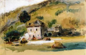 Near Aix-en-Provence -  Paul Cezanne Oil Painting