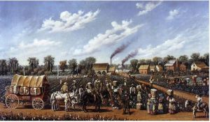 Cotton Plantation on the Mississippi - William Aiken Walker Oil Painting