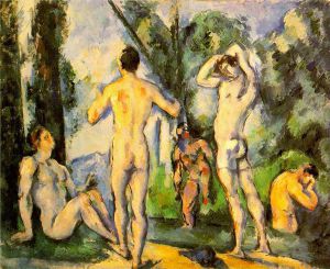 Bathers V -   Paul Cezanne oil painting