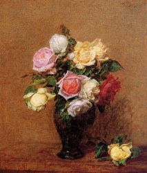 Roses 17 -   Henri Fantin-Latour Oil Painting