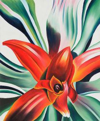 Leaves of a Plant -   Georgia O\'Keeffe Oil Painting