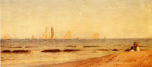 Sandy Hook -   Alfred Thompson Bricher Oil Painting